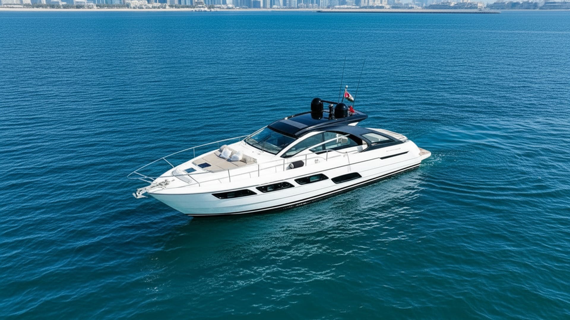 Sapphire Wave 52 ft aerial view, Dubai Marina