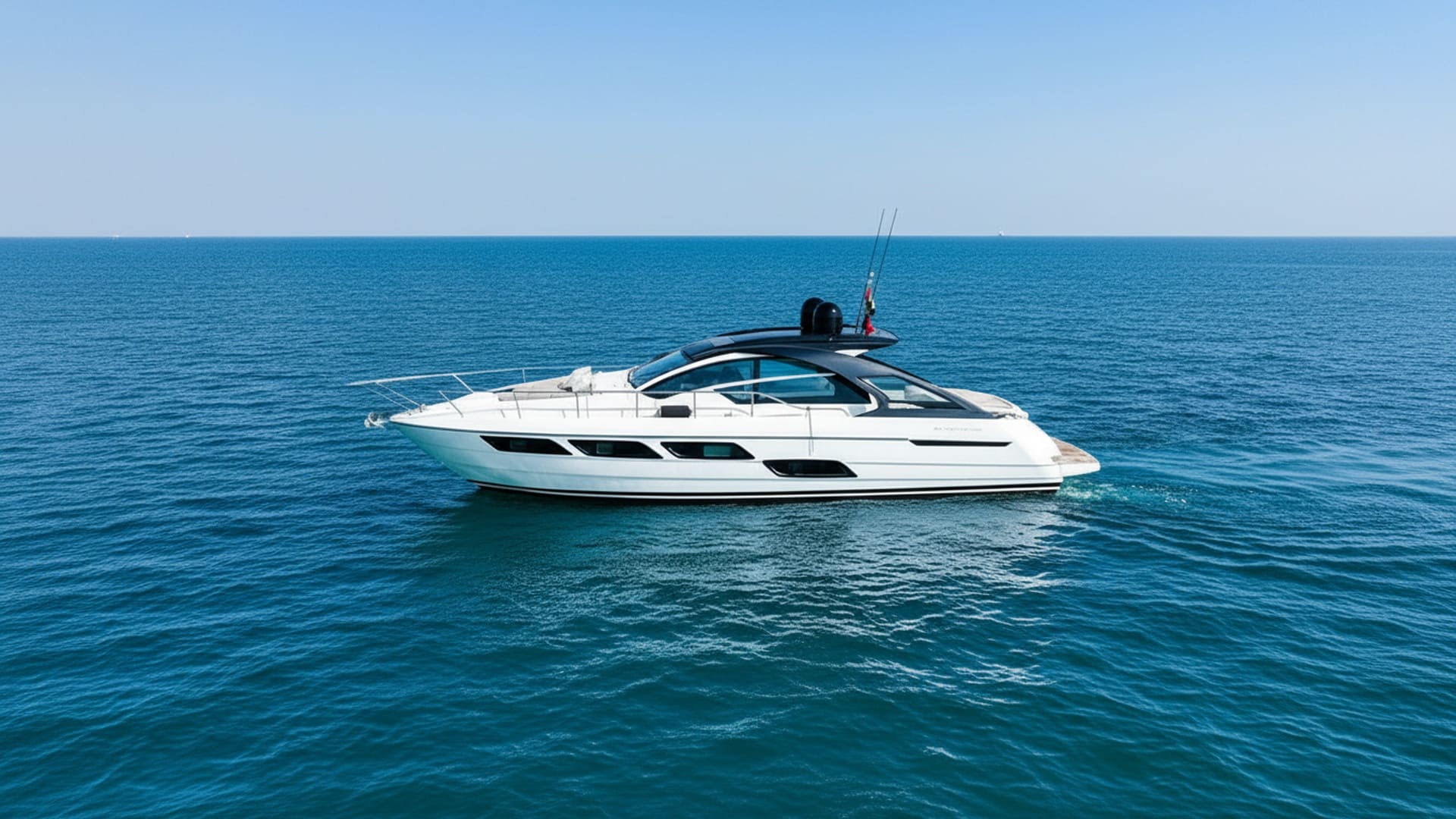 Sapphire Wave 52 ft premium yacht exterior, Dubai