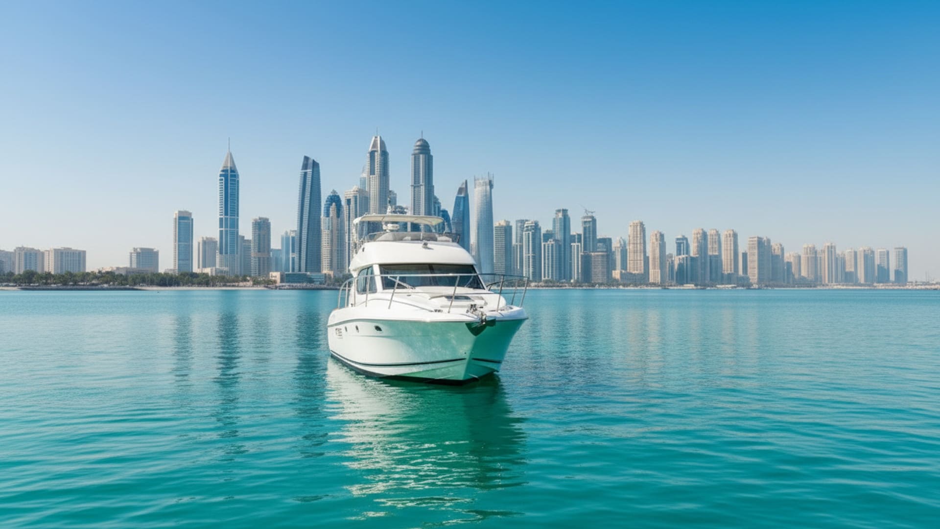 Spacious deck of Azure Breeze 32 ft yacht, perfect for guests