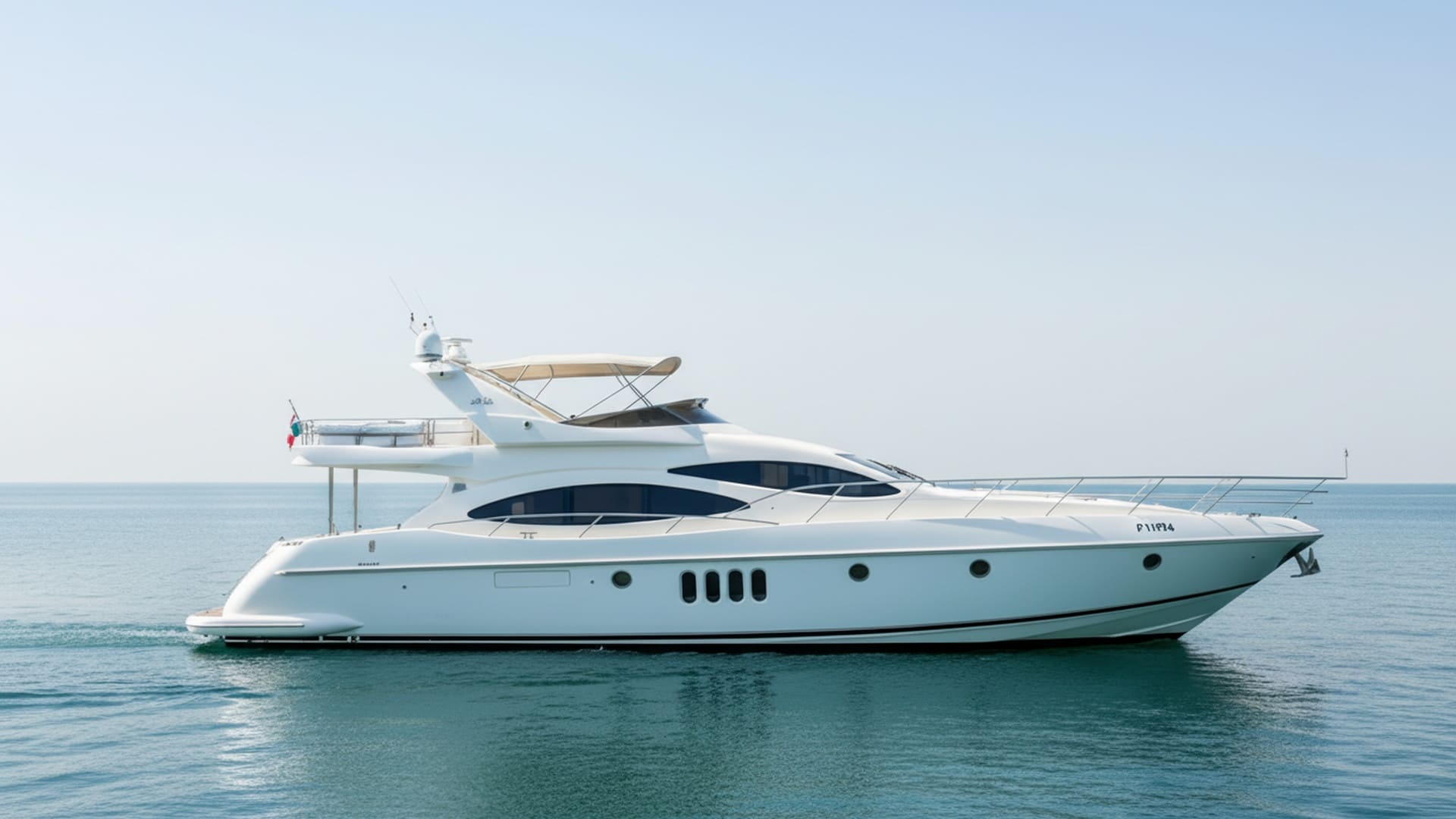 Sleek exterior of Crystal Oasis 68 ft premium yacht