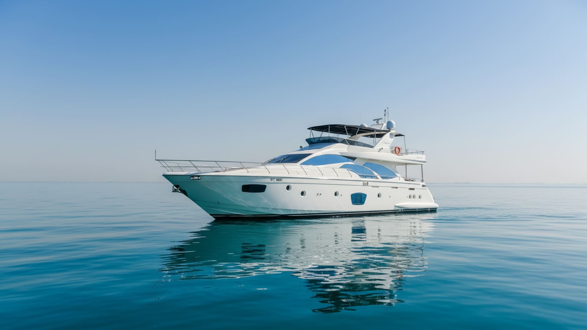 Stunning Ruby Champion 75 ft yacht exterior, Dubai charter