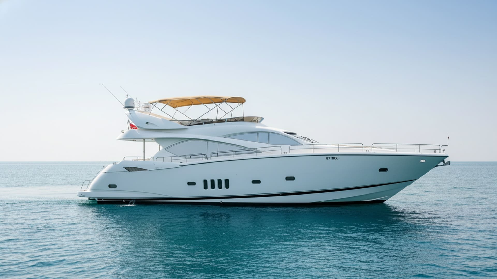 Breeze Victor 82 ft premium yacht exterior in Dubai