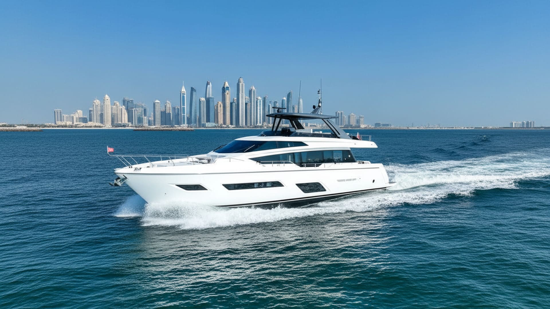 Emerald Thunder 78 ft luxury yacht at Dubai Marina