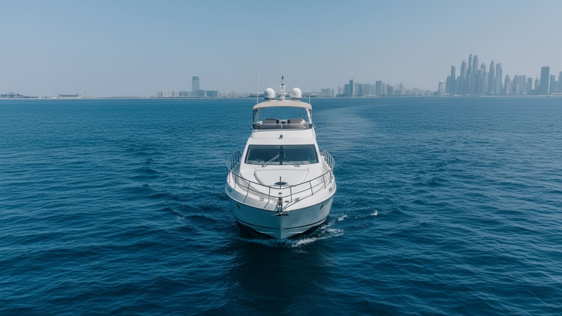 Majestic Thunder 55 ft yacht deck and lounge area